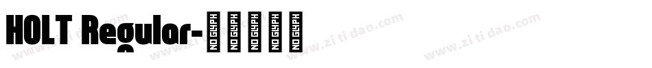 HOLT Regular字体转换